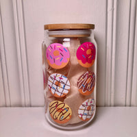 Donuts Glass Tumbler