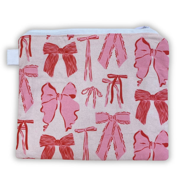 Pink Bows Medium Pouch