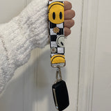 Checkered Smiles Keychain Set