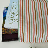 Multi Stripe Booksleeve Cover