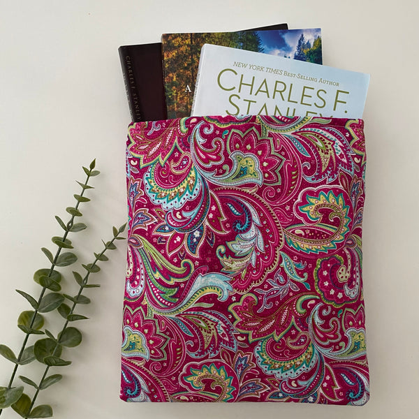 Magenta Swirls Booksleeve Cover