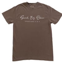 Saved By Grace T-shirt Mocha