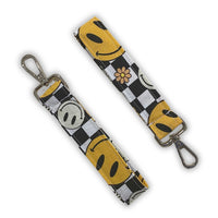 Checkered Smiles Keychain