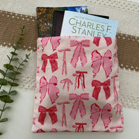 Pink Bows Booksleeve Cover