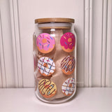 Donuts Glass Tumbler