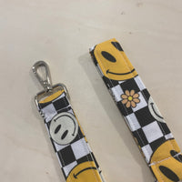 Checkered Smiles Keychain