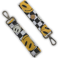 Checkered Smiles Keychain