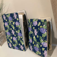 Bible Cover Sleeve Navy Floral