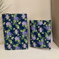 Bible Cover Sleeve Navy Floral