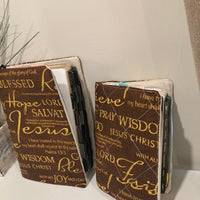 Brown Jesus Blessed Bible Cover