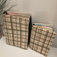 Bible Cover Neutral Plaid