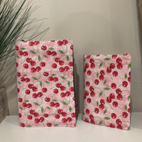 Bible Cover with Cherries Red Pink
