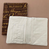 Brown Jesus Blessed Bible Cover
