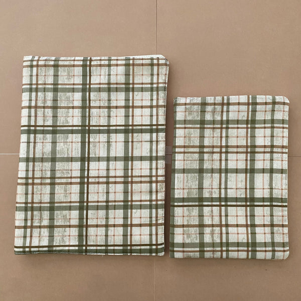 Bible Cover Neutral Plaid