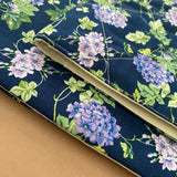 Bible Cover Sleeve Navy Floral
