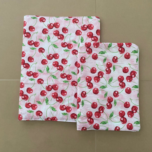 Bible Cover with Cherries Red Pink