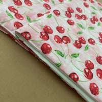 Bible Cover with Cherries Red Pink