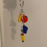 Keychain with Charms (School Theme)