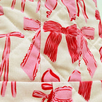Bible Cover Sleeve, Handmade Pink Bows